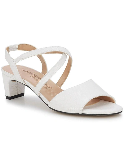 Shop Walking Cradles Liza Womens Slip On Open Toe Heels In White
