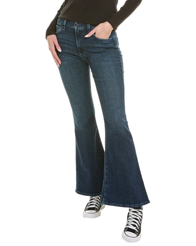 Shop Hudson Jeans Heidi Alma High-rise Flare Jean In Blue