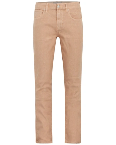 Shop Hudson Jeans Blake Linen-blend Slim Straight Pant In Multi
