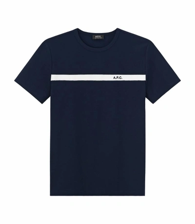 Shop Apc Yukata T-shirt In Blue