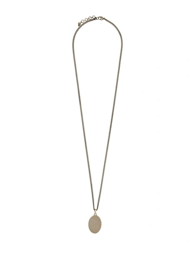 Shop Alexander Mcqueen Faceted Stone Necklace In Silver