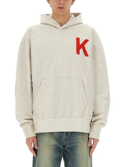 Shop Kenzo "lucky Tiger" Sweatshirt In Grey