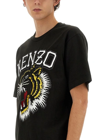 Shop Kenzo "tiger Varsity Classic" T-shirt In Black