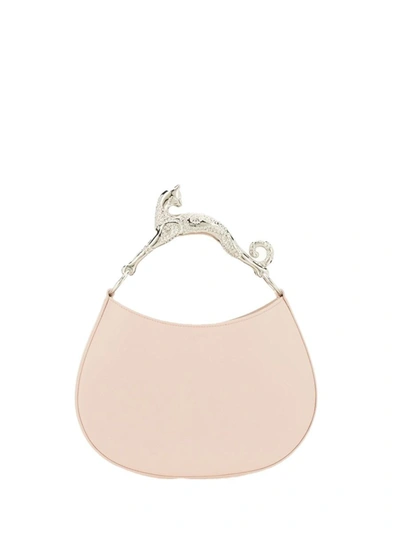 Shop Lanvin Cat Small Hobo Bag In Pink