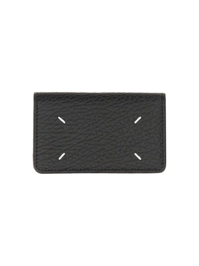 Shop Maison Margiela Compact Card Holder In Black