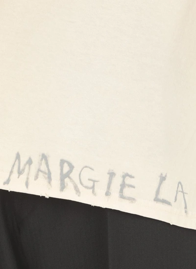 Shop Maison Margiela T-shirts And Polos Ivory