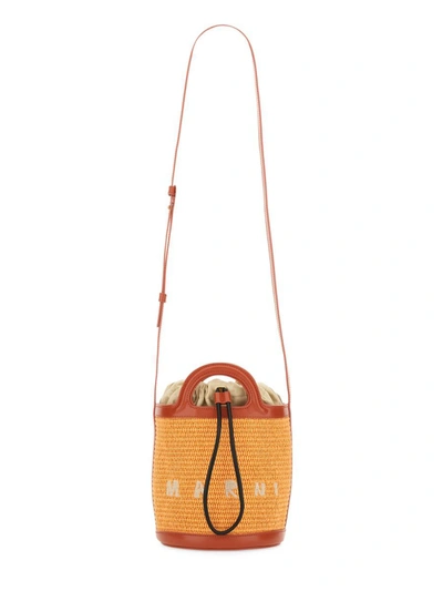 Shop Marni Micro "tropicalia" Bag In Orange