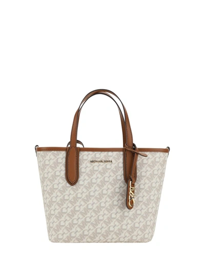 Shop Michael Kors Handbags In Vanilla/lugg