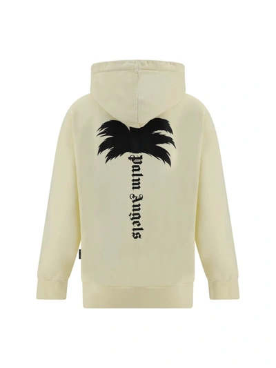 Shop Palm Angels Sweatshirts In Off White Black