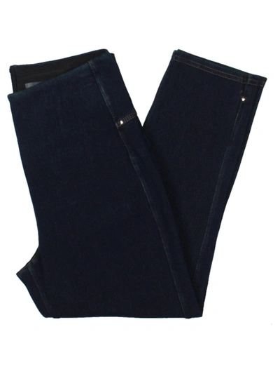 Shop Lyssé Womens Toothpick Stretch Capri Jeans In Blue