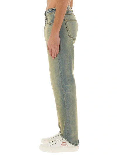 Shop Kenzo Slim Bara Jeans ' Drawn Varsity' In Denim