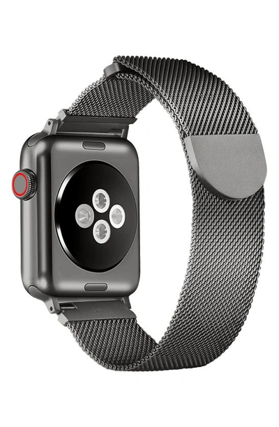 Shop The Posh Tech Infinity Stainless Steel Mesh Apple Watch® Band, 49mm In Graphite
