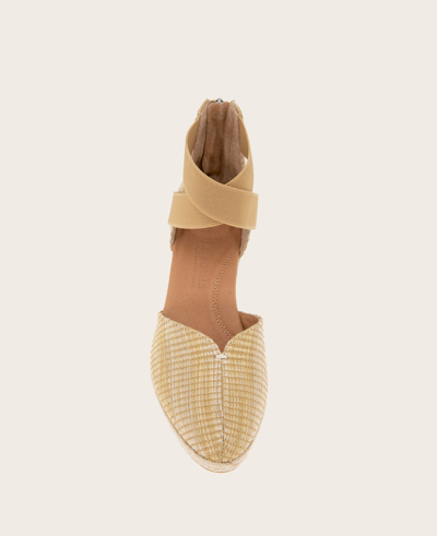 Shop Gentle Souls - Orya Leather Espadrille Wedge In Natural