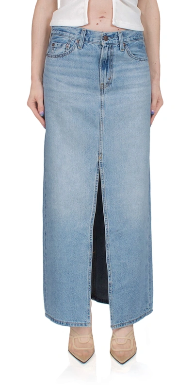 Shop Levi's Ankle Column Skirt Please Hold