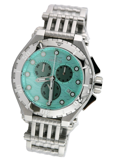 Pre-owned Invicta Excursion 44960 Masterpiece Swiss Chronograph Turquoise Watch 52mm