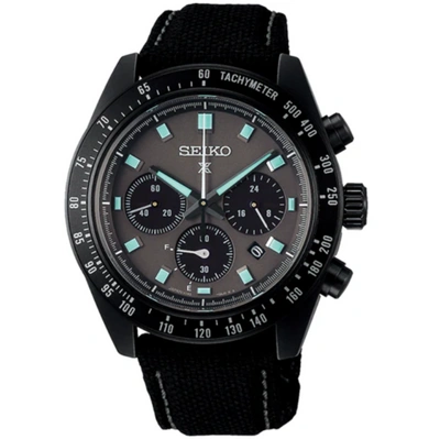 Pre-owned Seiko Prospex Sbdl105 /ssc923p1 The Black Series Nylon Band Made In Japan