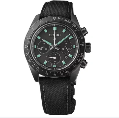Pre-owned Seiko Prospex Sbdl105 /ssc923p1 The Black Series Nylon Band Made In Japan