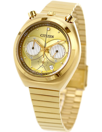 Pre-owned Citizen Star Wars C-3po Watch An3662-51w Chronograph Unisex Date Indicator