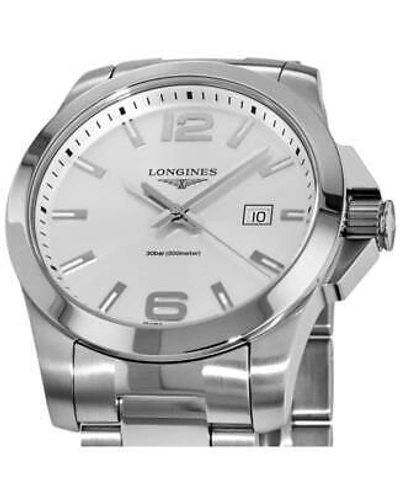 Pre-owned Longines Conquest Quartz Silver Dial Men's Watch L3.760.4.76.6
