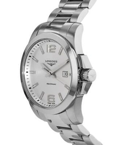 Pre-owned Longines Conquest Quartz Silver Dial Men's Watch L3.760.4.76.6