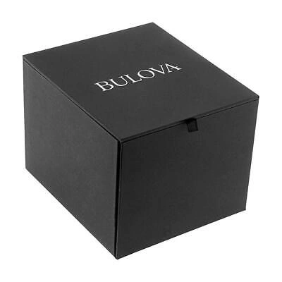 Pre-owned Bulova Computron Digital Black Men's Watch 98c135 Quartz Led W/box