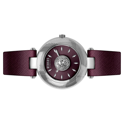 Pre-owned Versus By Versace Ladies Watch Wristwatch Brick Lane Vsp214318 Leather