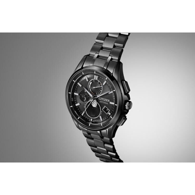 Pre-owned Citizen Attesa By1006-62e Moon Phase Eco-drive Automatic Solar Men's Watch Japan