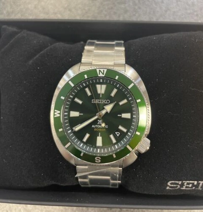 Pre-owned Seiko Prospex Land Turtle Automatic Green Dial Men's Watch Srph15 Made In Japan