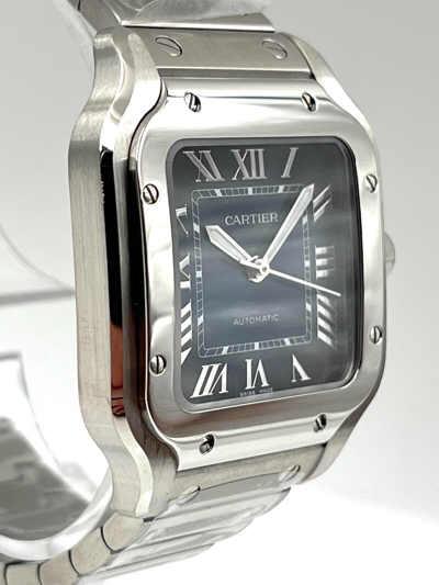 Pre-owned Cartier Santos De  Blue Dial Medium Size 35mm Wssa0063 Unworn 2023