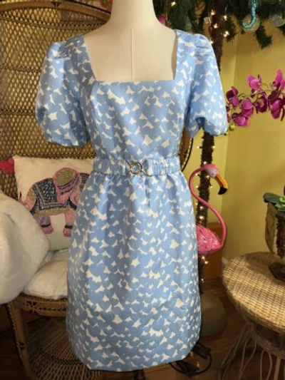 Pre-owned Lilly Pulitzer Kasslyn Dress Bon Bon Blue All Heart ? $278 Size 6,10,12 In Multicolor