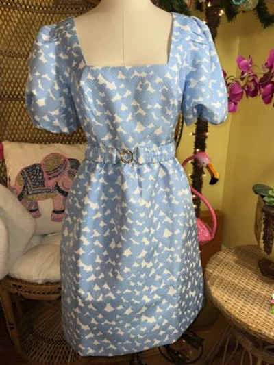 Pre-owned Lilly Pulitzer Kasslyn Dress Bon Bon Blue All Heart ? $278 Size 6,10,12 In Multicolor