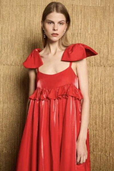 Pre-owned Sister Jane Red Bow Midi Dress. Sizes Xs And S Available