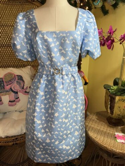 Pre-owned Lilly Pulitzer Kasslyn Dress Bon Bon Blue All Heart ? $278 Size 6,10,12 In Multicolor