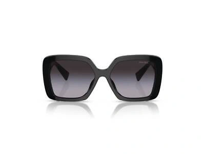 Pre-owned Miu Miu Sunglasses Mu 10ys 1ab5d1 Black Grey In Gray