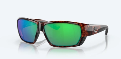 Pre-owned Costa Del Mar Authentic  Sunglasses Tuna Alley Tortoise W/green Lens 62mm "new"