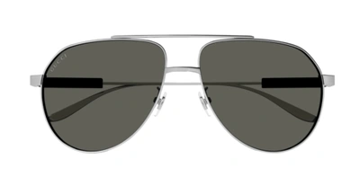 Pre-owned Gucci Authentic  Sunglasses Gg1311s-001 Gumetal W/ Gray Lens 61mm