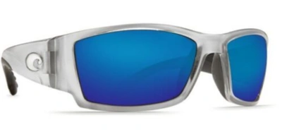 Pre-owned Costa Del Mar Authentic  Sunglasses Cb 18obmglp Silver W/ Blue Lens 62mm "new"