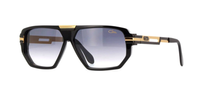 Pre-owned Cazal 8045 Black Gold/grey Shaded (001) Sunglasses