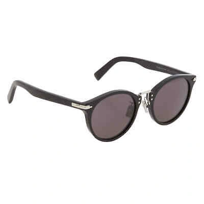 Pre-owned Dior Smoke Round Men's Sunglasses Blacksuit R4u 10a0 51 Blacksuit R4u In Gray