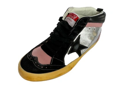 Pre-owned Golden Goose Women's Mid Star Quarter Sneakers Size 40 Leather In Multicolor