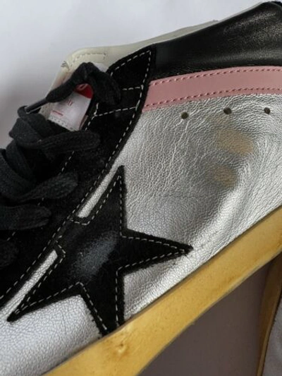 Pre-owned Golden Goose Women's Mid Star Quarter Sneakers Size 40 Leather In Multicolor