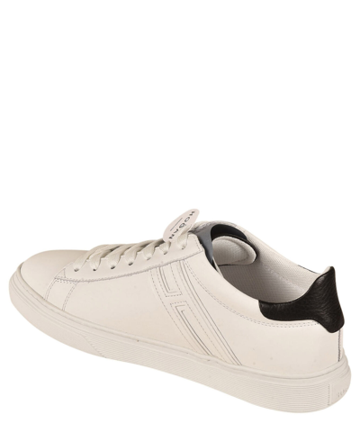 Pre-owned Hogan Sneakers Men H365 Hxm3650j3100bv0001 White Leather Logo Detail Shoes