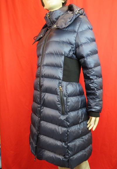 Pre-owned Burberry Danderhall Midnight Blue Hooded Quilted Down Parka Coat Jacket M