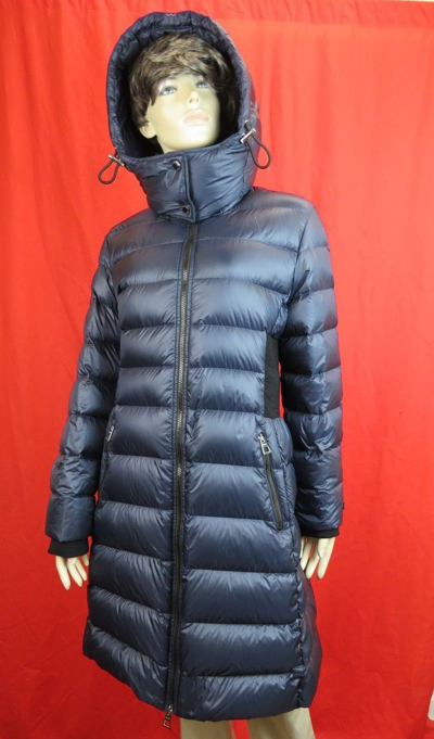 Pre-owned Burberry Danderhall Midnight Blue Hooded Quilted Down Parka Coat Jacket M