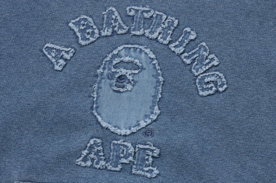 Pre-owned A Bathing Ape 2024 Ss A Bathnig Ape Ladies' College Indigo Pullover Hoodie 1k30214002