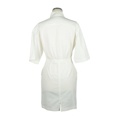 Pre-owned Moschino Love  White Cotton Dress