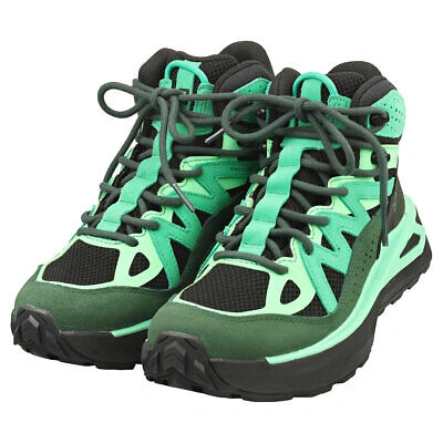 Pre-owned Salomon Odyssey Elmt Mid Gore-tex Mens Green Black Walking Sneakers - 9 Us