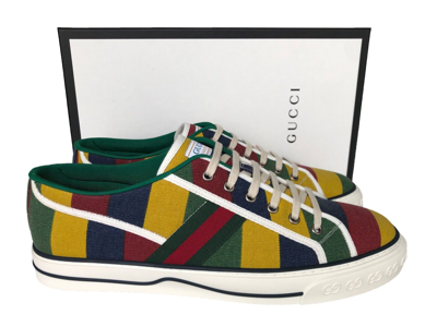 Pre-owned Gucci Authentic  Tennis 1977 Mens Sneakers Shoes Sz Us13 Eu46 Uk12 In Multicolor