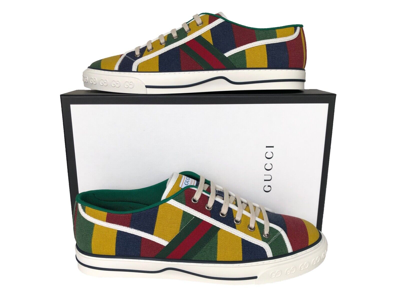 Pre-owned Gucci Authentic  Tennis 1977 Mens Sneakers Shoes Sz Us13 Eu46 Uk12 In Multicolor