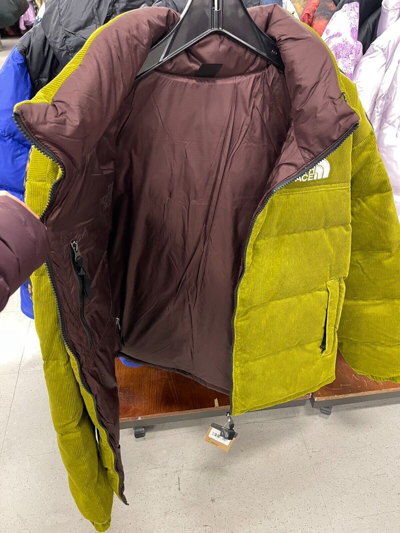 Pre-owned The North Face Men's 92 Reversible Nuptse Jacket/sulphur Ross/co
